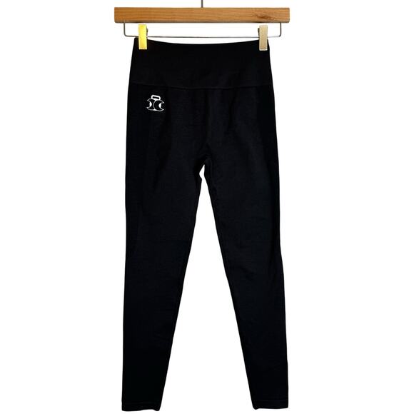NWT Lunarbody Matrix Seamless Leggings Womens Small Black Deep Space Ruched Butt - Picture 1 of 15